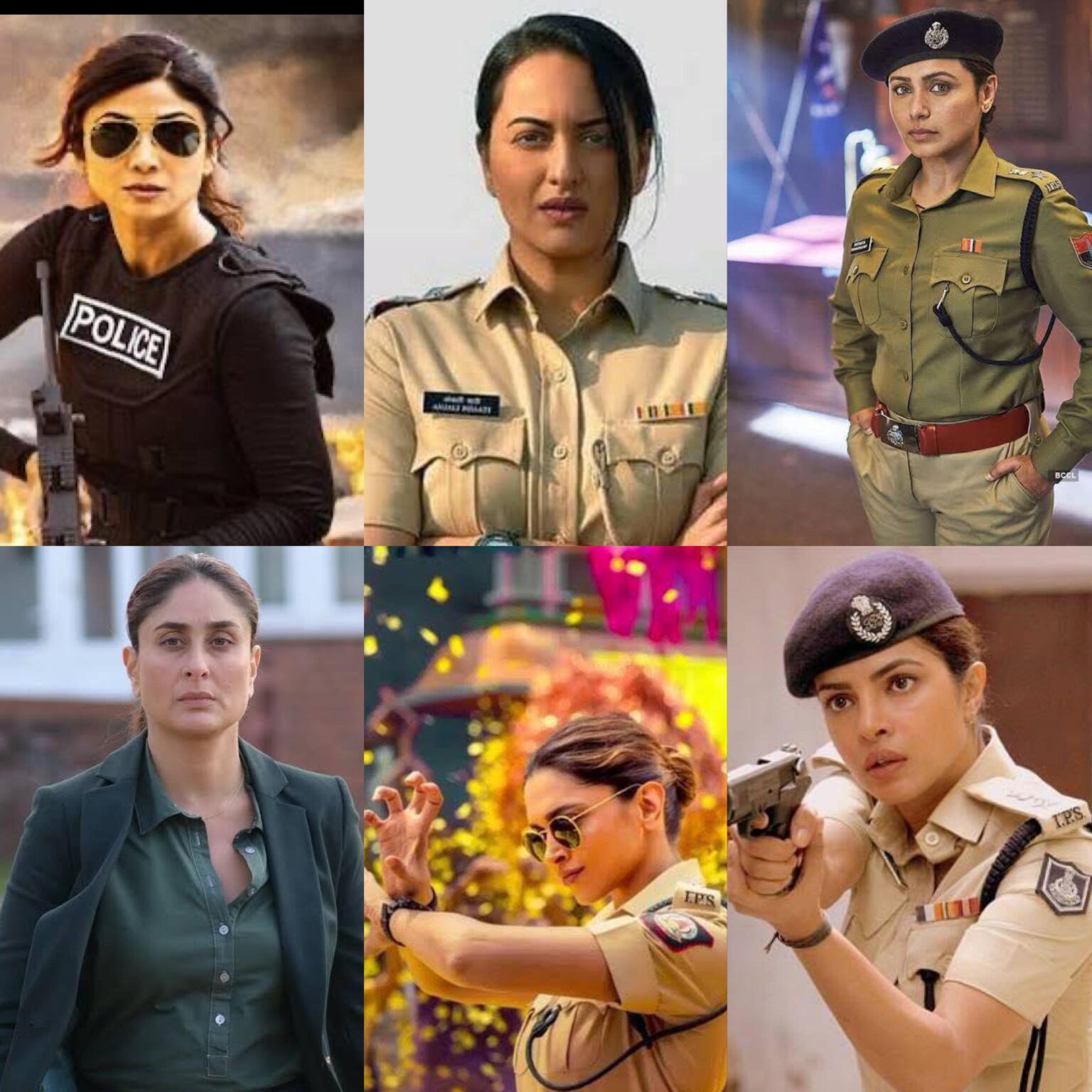 6 Iconic Cop Characters Played by Bollywood Divas Who Shined in Uniform ...