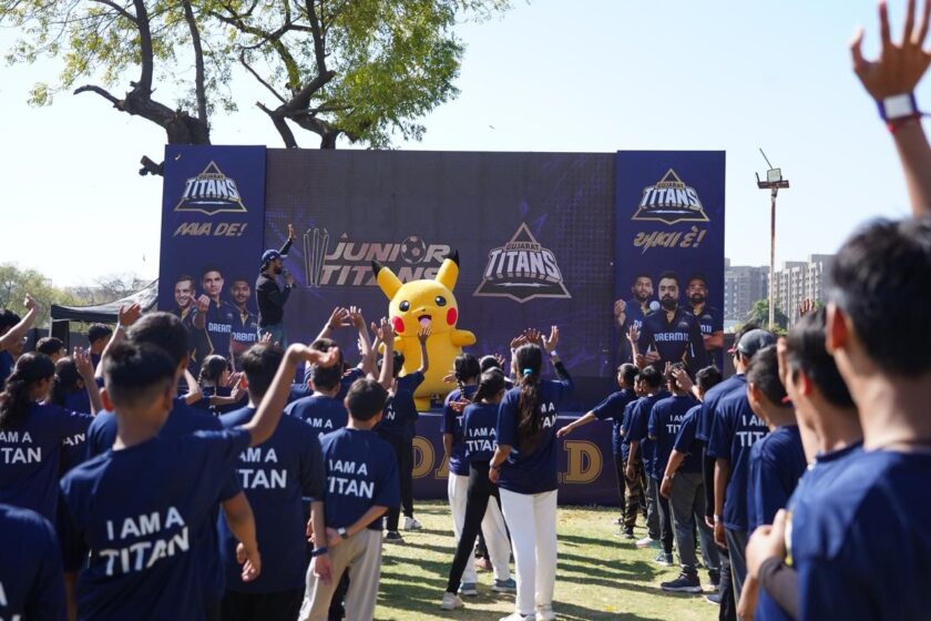 Pikachu Teams Up with Gujarat Titans, Pikachu, Pokémon, Gujarat Titans, Cricket, IPL, Fan Engagement, Junior Titans, Narendra Modi Stadium, Ahmedabad, Susumu Fukunaga, Arvinder Singh, Pokémon GO, Sports Partnership, India, Kids, Entertainment