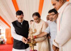 AK Sharma Launches 5-MW Solar Park in Mau on Kalpnath Rai’s Death Anniversary