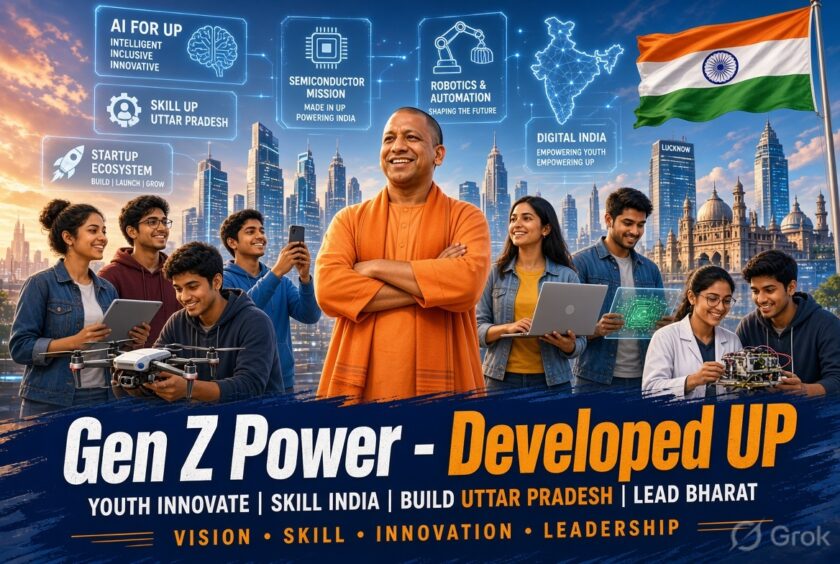 uttar pradesh mission 2027, yogi adityanath, yogi government, gen-z plan, uttar pradesh youth policy, integrated youth policy, up assembly elections 2027, mission 2027 uttar pradesh, youth voters, gen z voters, millennials, youth employment, employment in uttar pradesh, government jobs, transparent examinations, paper leaks, skill development, ai skills, artificial intelligence, robotics, cybersecurity, drone technology, data analytics, semiconductor technology, entrepreneurship, mukhyamantri yuva udyami vikas abhiyan, mukhyamantri abhyudaya coaching scheme, youth empowerment, digital education, youth entrepreneurship, uttar pradesh politics, bjp uttar pradesh, samajwadi party, congress, youth and politics, future of uttar pradesh, up political strategy, youth policy india, technology and jobs, sports infrastructure, career opportunities, human resource hub, innovation hub india