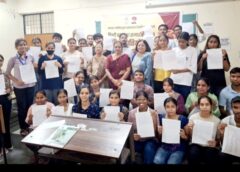 Calligraphy Competition Held at Rohilkhand University During Hindi Fortnight