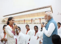 PM Modi Tells Woman Employee to Thank Yogi Adityanath for Women’s Safety